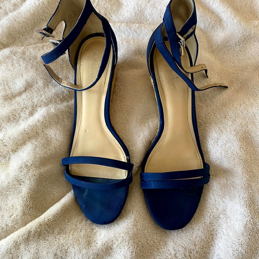 Low Wedge with Double Ankle Strap Sandal